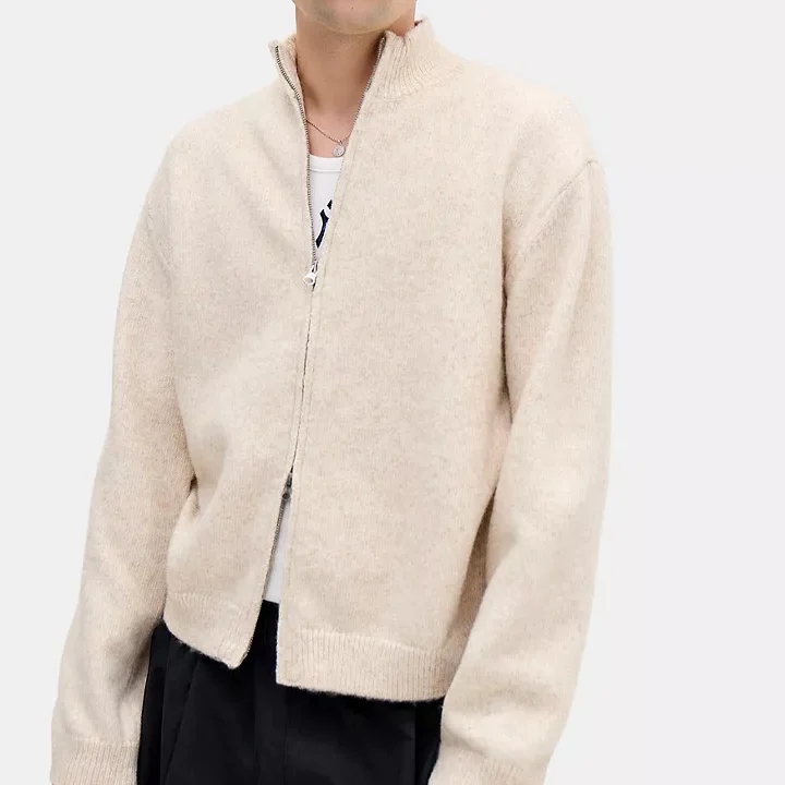 Haut de survêtement en tricot Loom Marl Ecru — Loom
