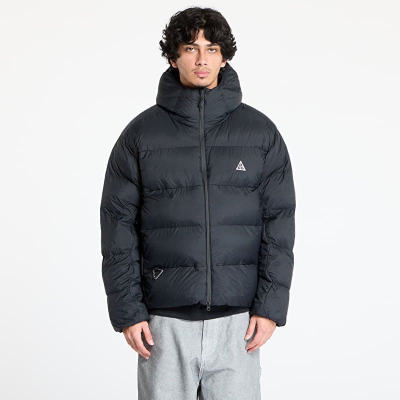 pour hommes Nike ACG « Lunar Lake » Puffer Men’s Therma-FIT ADV Loose Hooded Jacket Black/ Black/ Summit White (FV8909-010)