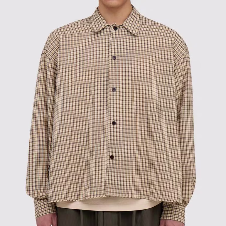 Chemise à carreaux boxy — Estudio Niksen