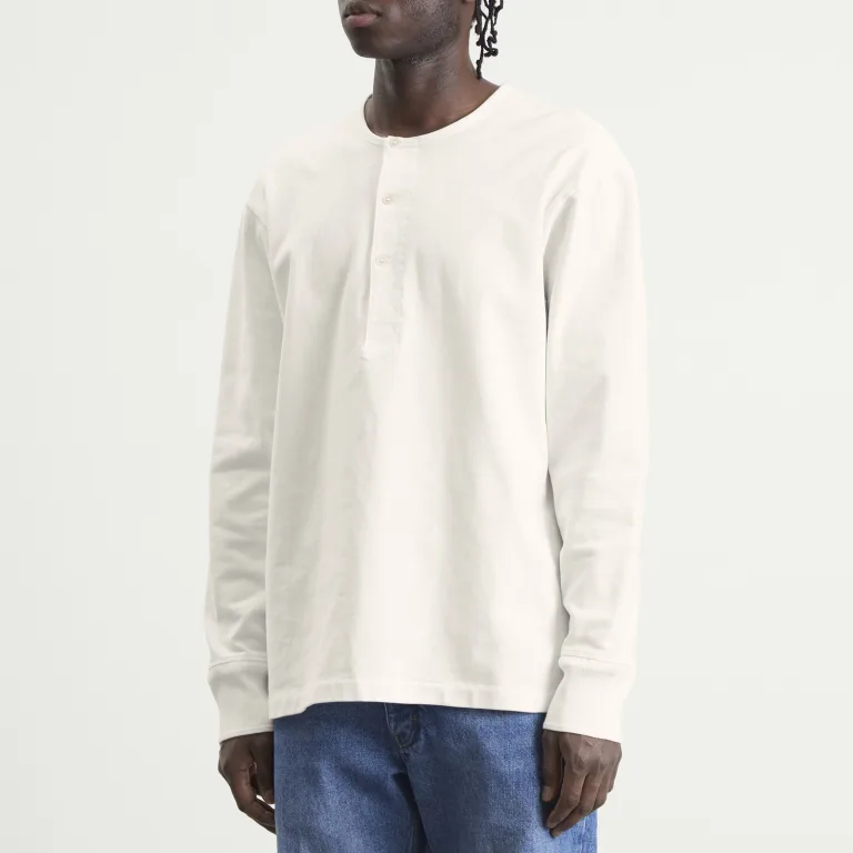 Longsleeve Henley Kuyto Cotton — Studio Nicholson