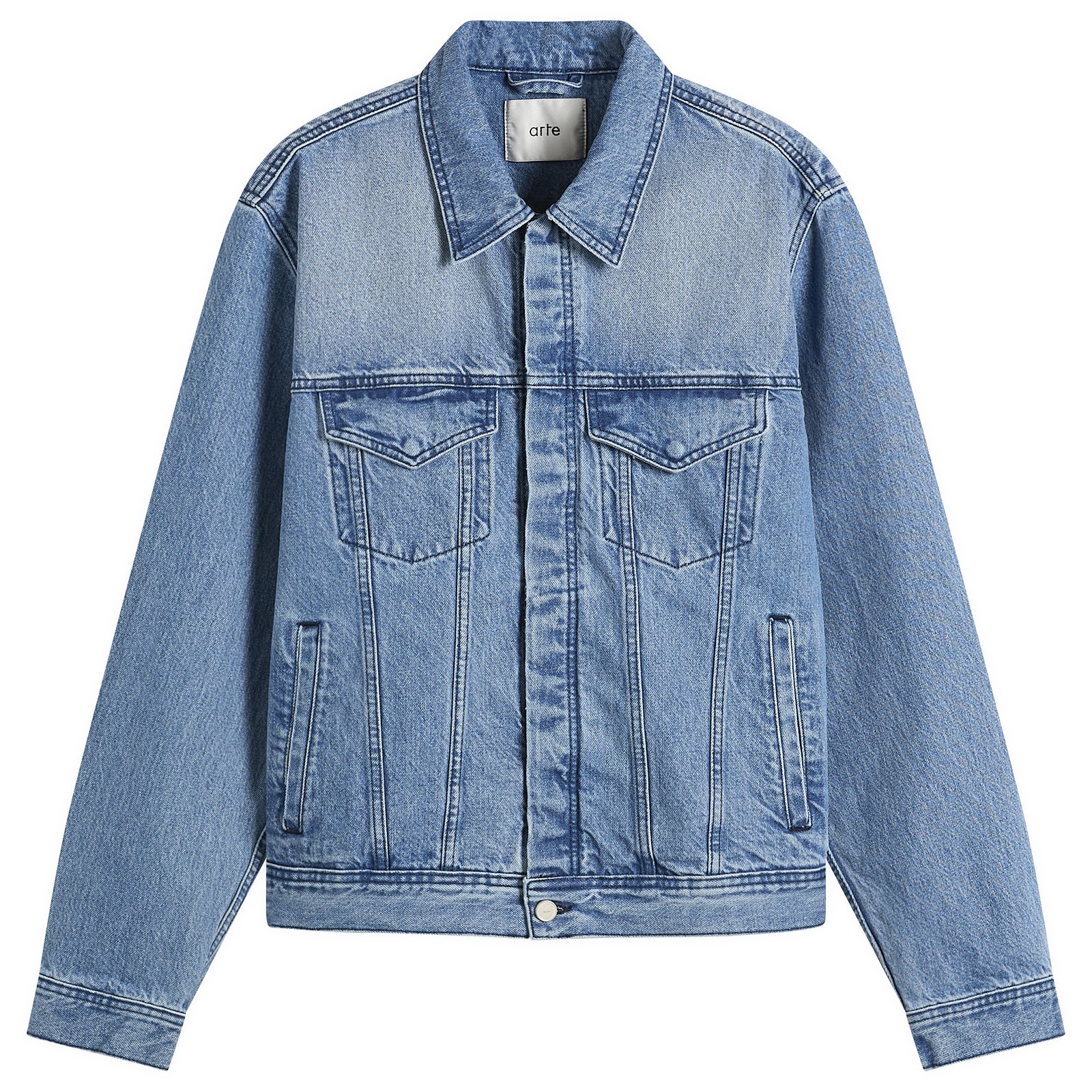Circle Logo Denim Jacket Bleach Wash — Arte