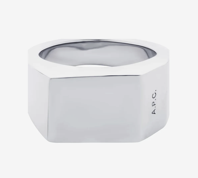 BAGUE CHEVALIERE MINIMAL — A.P.C.