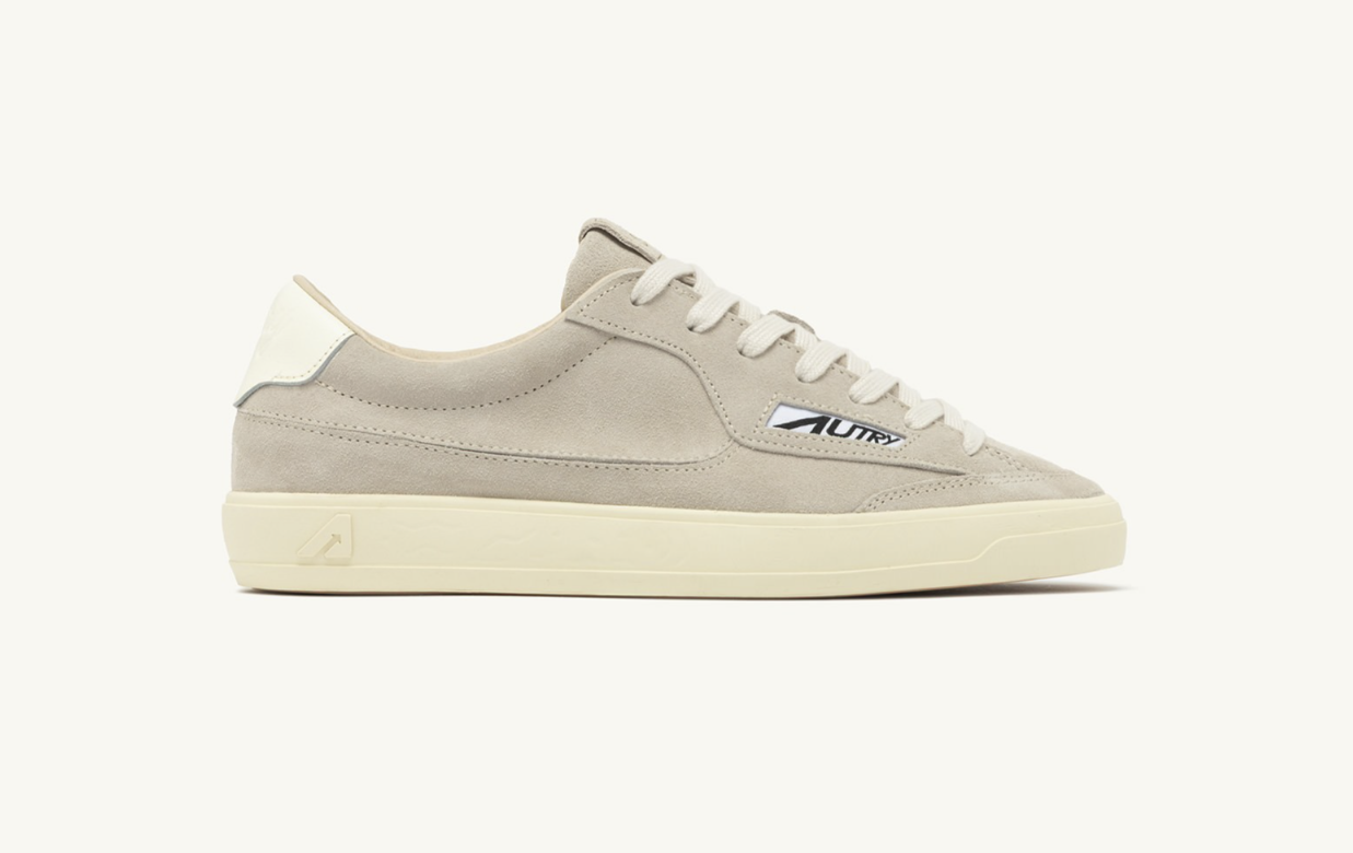 BASKETS WINDSCAPE LOW EN DAIM ROCK ET MARSHMALLOW — Autry