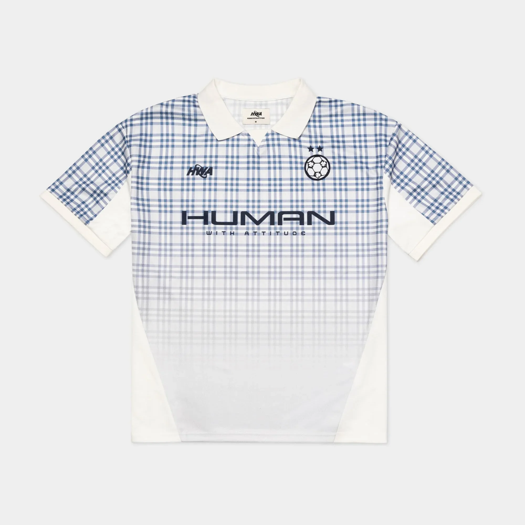 Maillot de Football Tartan – Bleu — Human With Attitude
