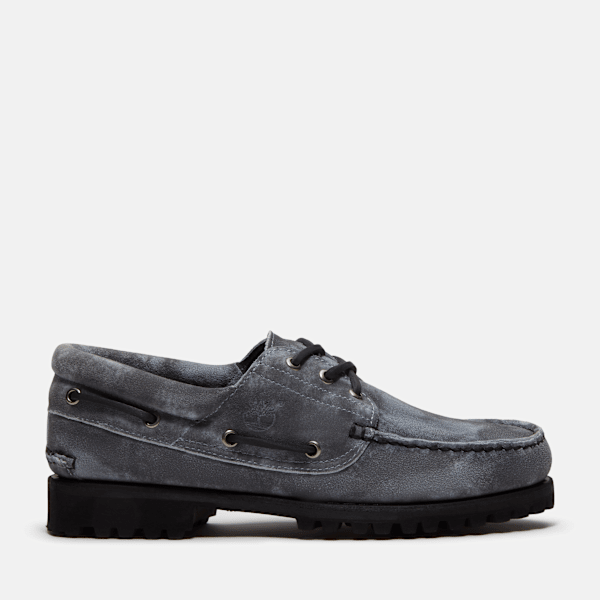 bateau crantée à 3 œillets Mix Tape Authentic Timberland® pour homme en gris clair