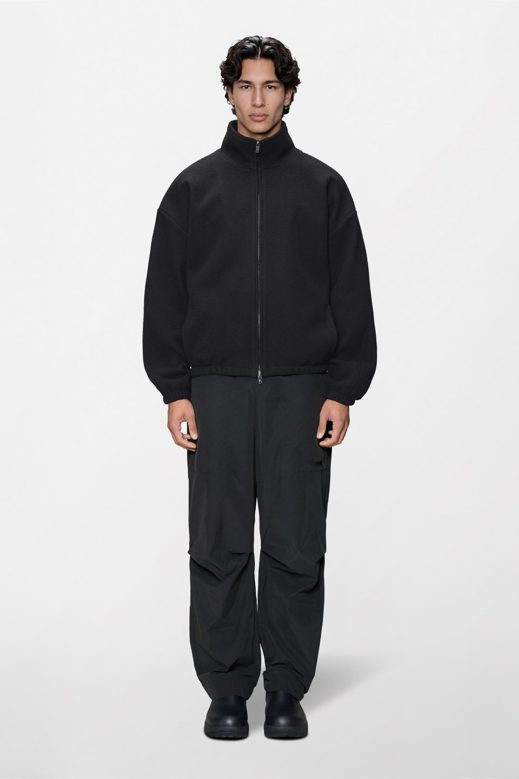 Fleece Zip Jacket Black
